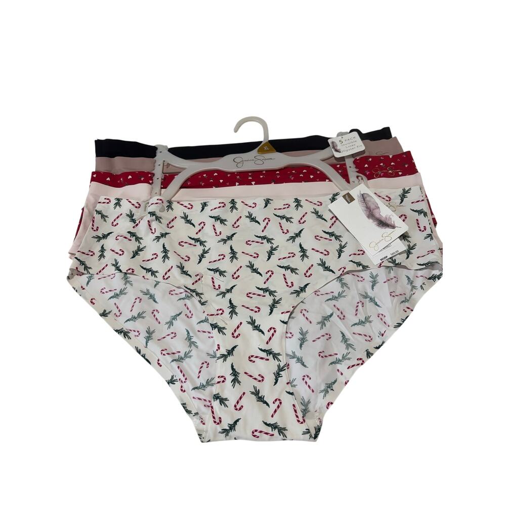 Jessica Simpson XL invisible line hipster fit 5 pack underwear panties theme nwt